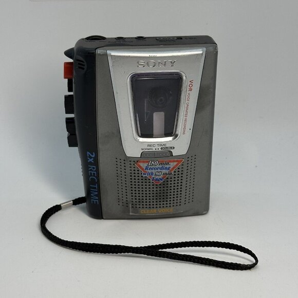 Vintage Sony Walkman TCM-20DV VOR Cassette Tape Player Recorder Warbled Playing! - Picture 1 of 9